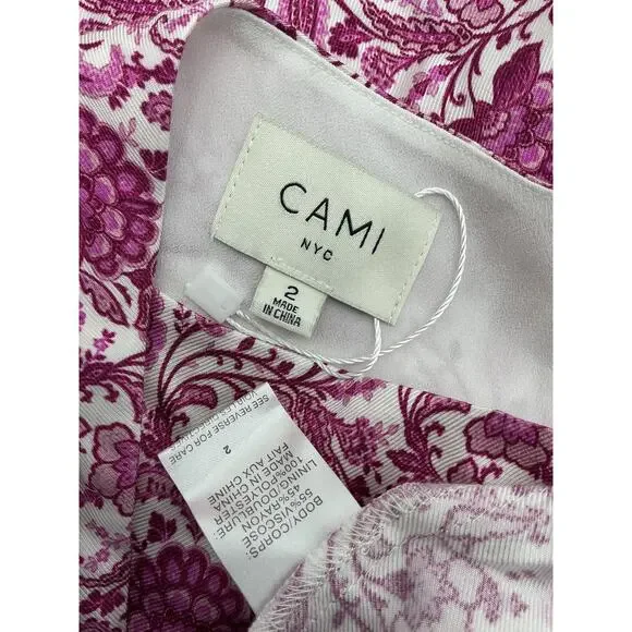 Cami Nyc Asymmetric Purple Nanu Dress Size 2